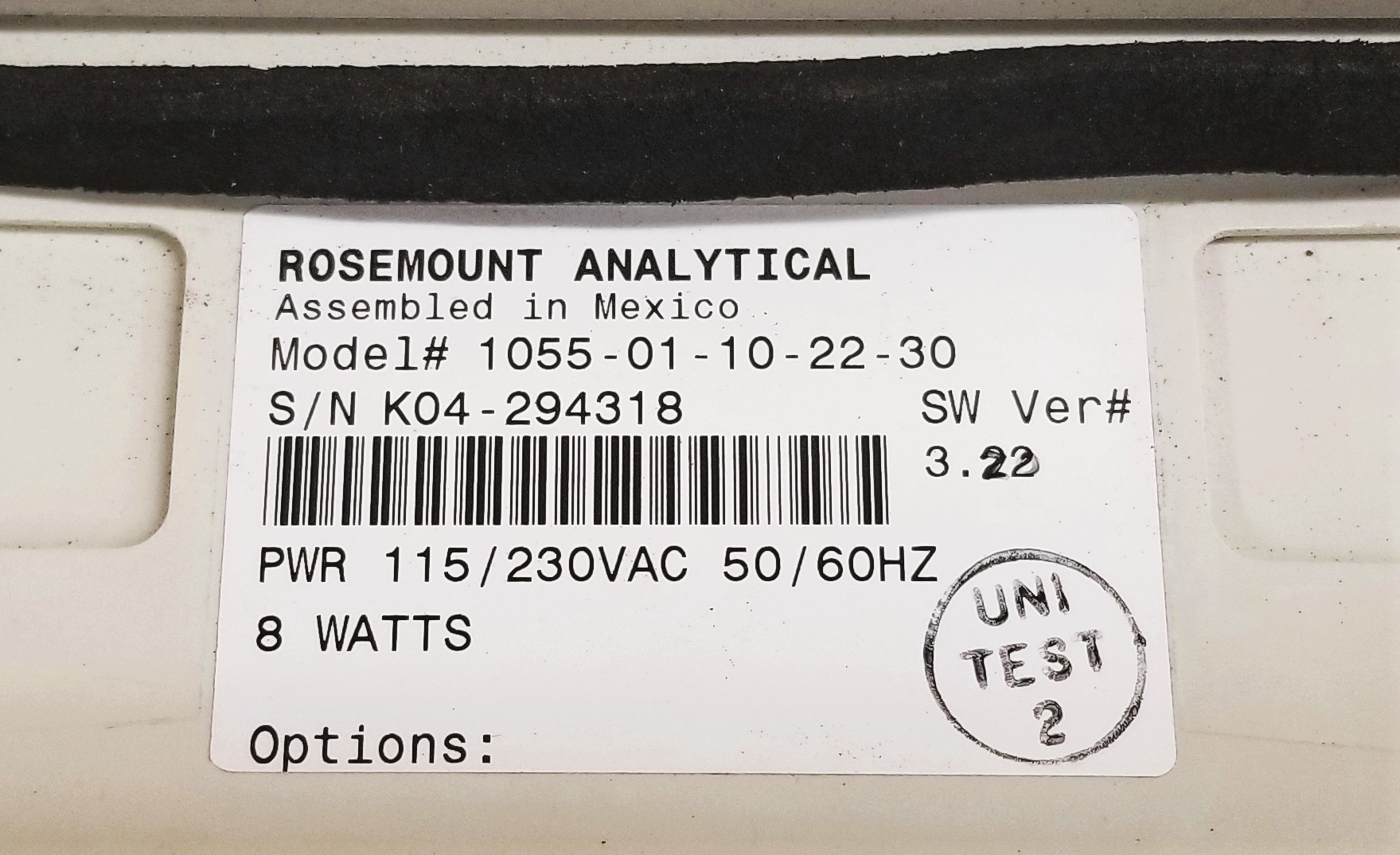 Used Rosemount SoluComp II Ozone Analyzer