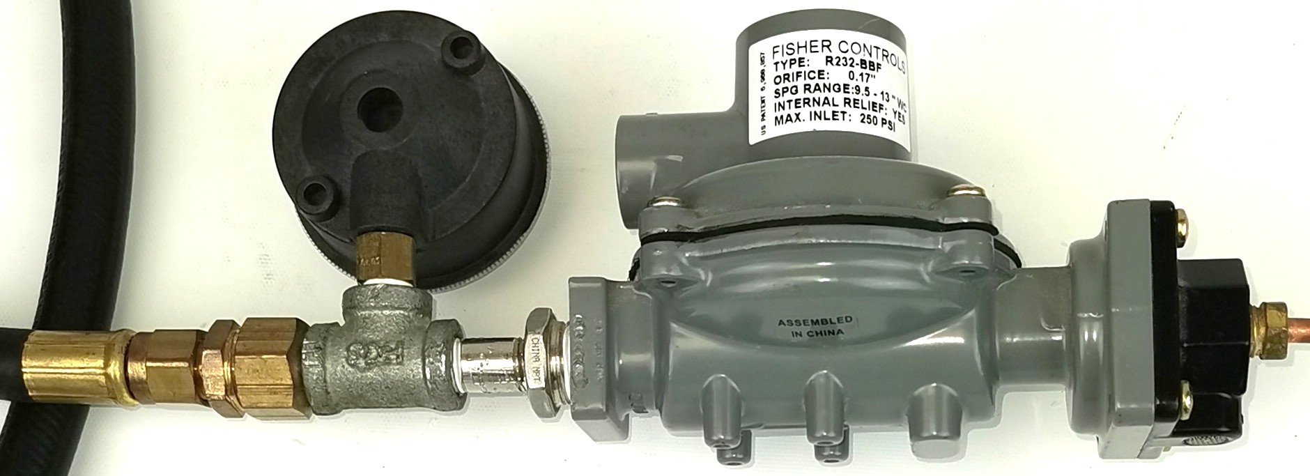 Used Fisher Controls R232-BBF LP-Gas Regulator
