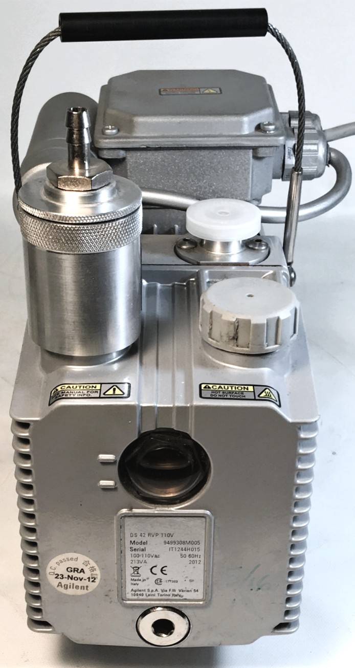 Used Agilent DS 42 Rotary Vacuum Pump with Oil Exhaust Filter (1.2cfm)