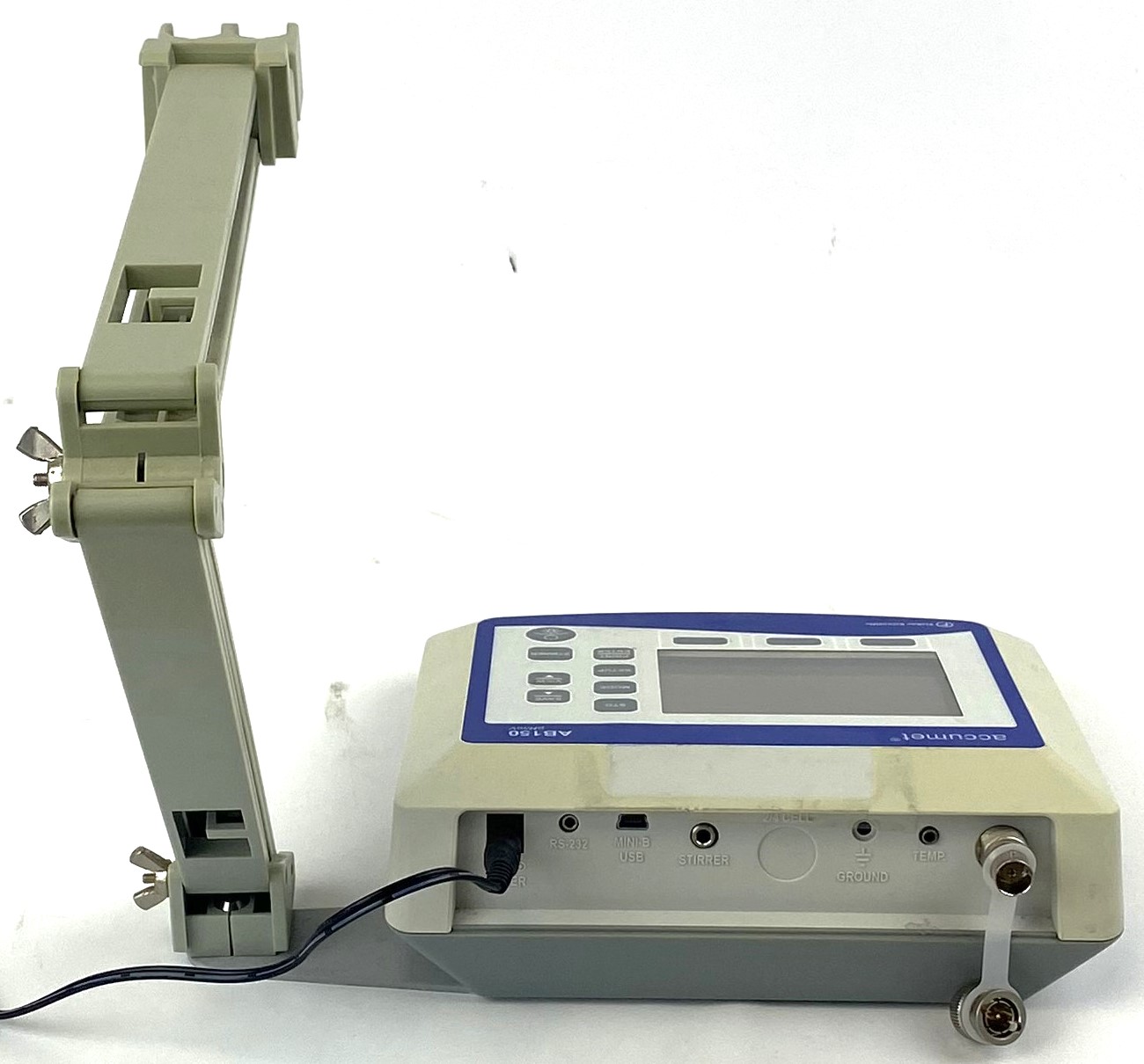 Used Fisher Accumet AB150 pH-mV Meter with Electrode and Support Arm