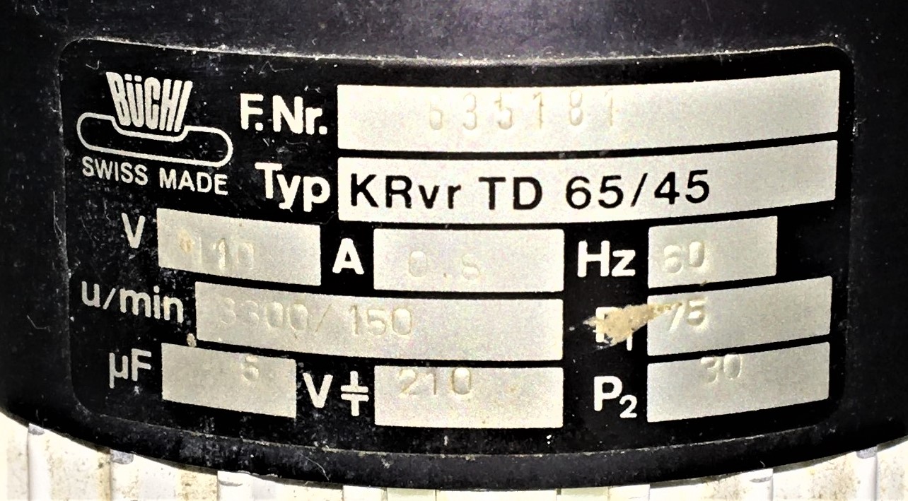 Used Buchi Rotavapor-EL Rotary Evaporator with W240N Bath, Stand and Glassware