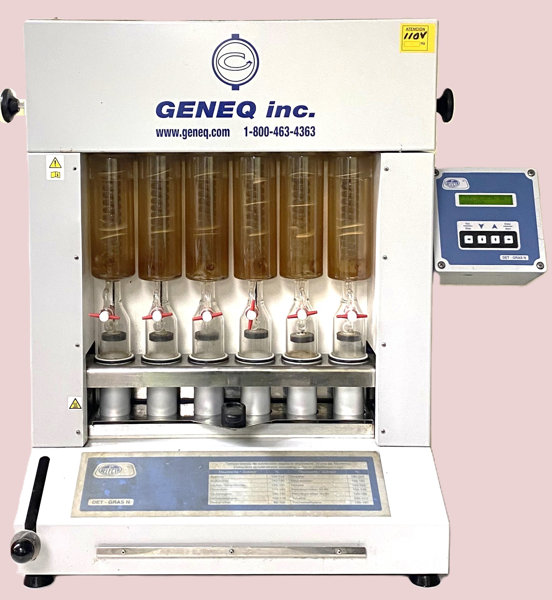 Used JP Selecta Det-Gras N Solvent Extraction System