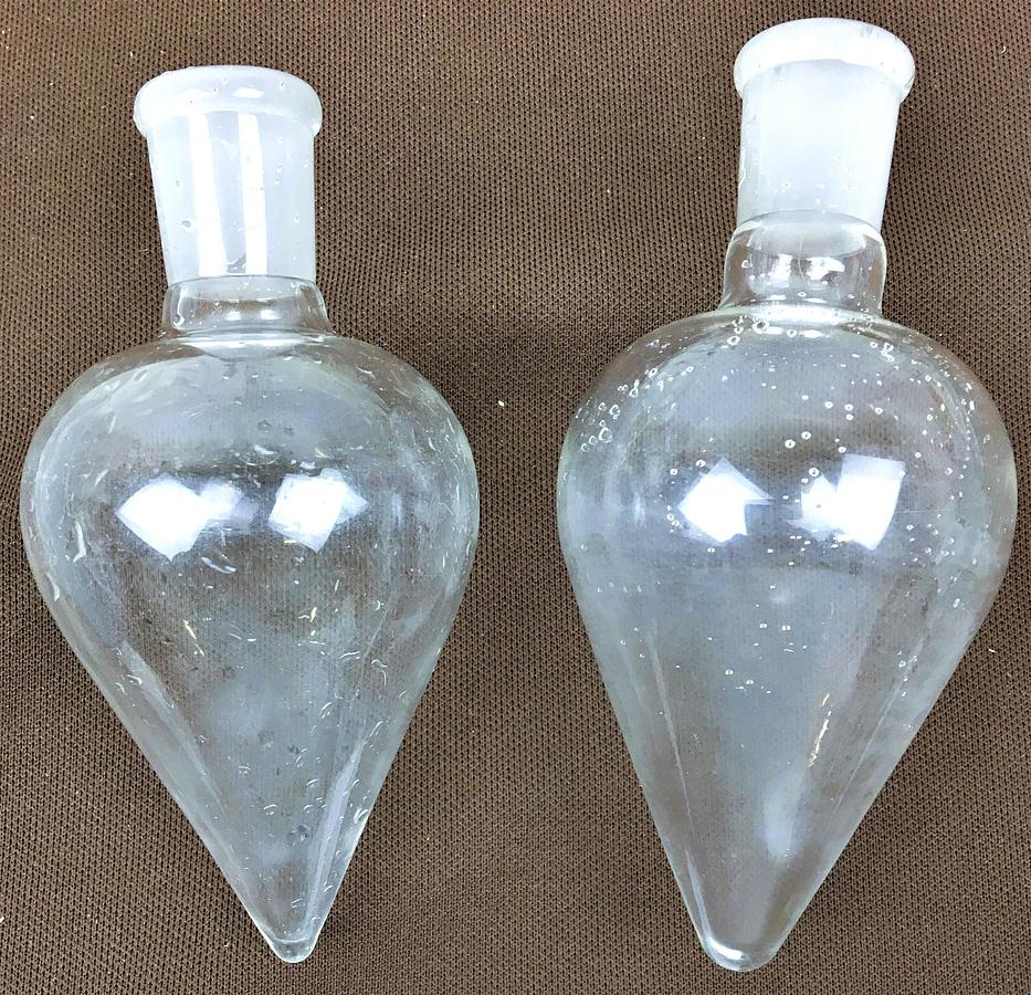 Used QuickFit FP100/2 (and Equivalent) 100mL Pear-Shaped Flask