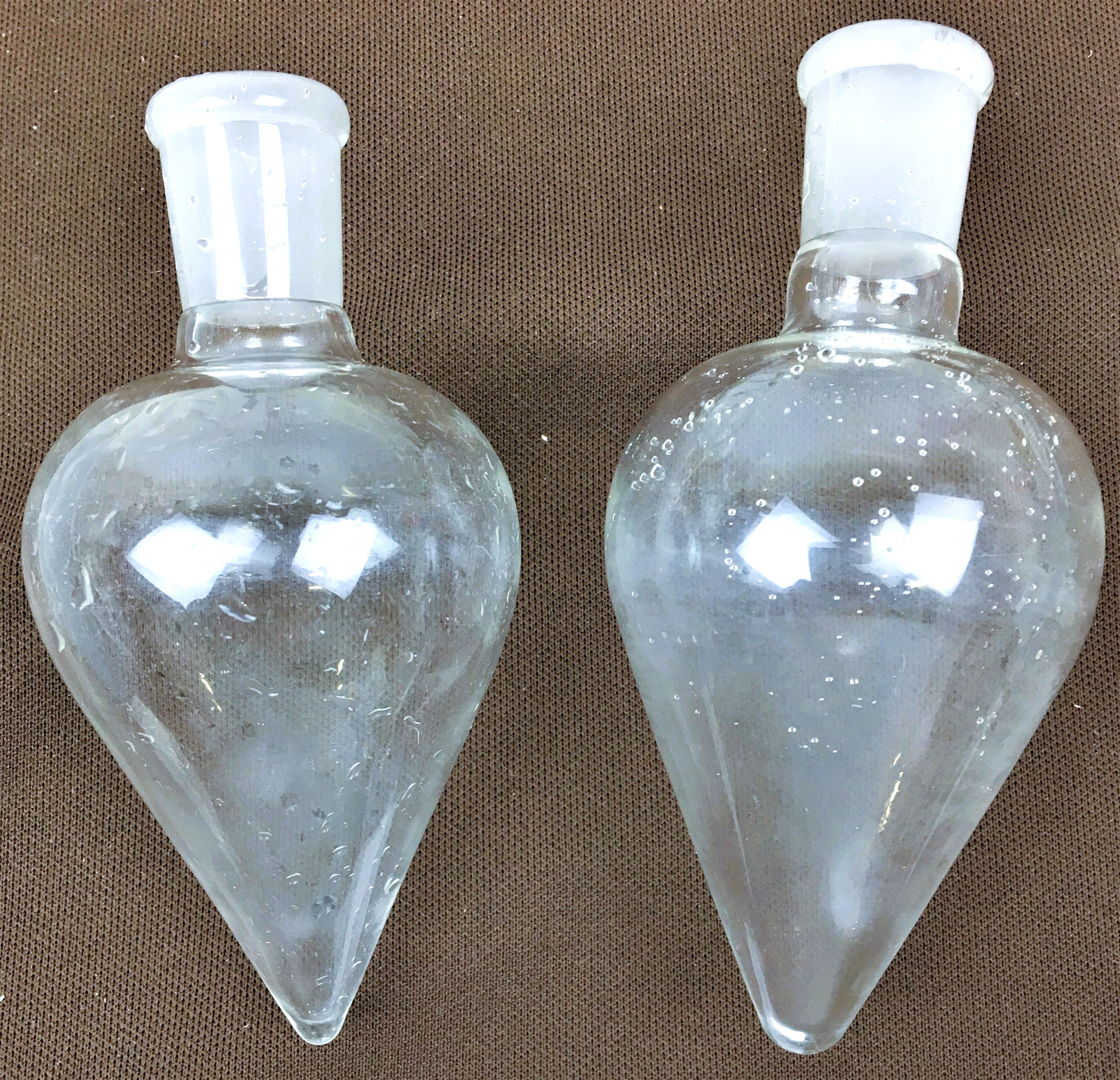 Used QuickFit FP100/2 (and Equivalent) 100mL Pear-Shaped Flask