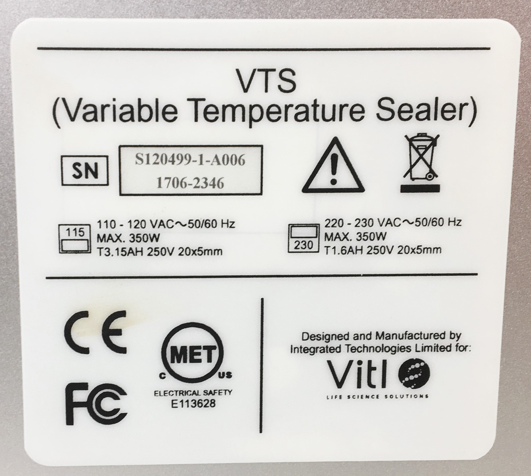 Used Thermo Scientific ALPS 50V Manual Variable Temperature Sealer