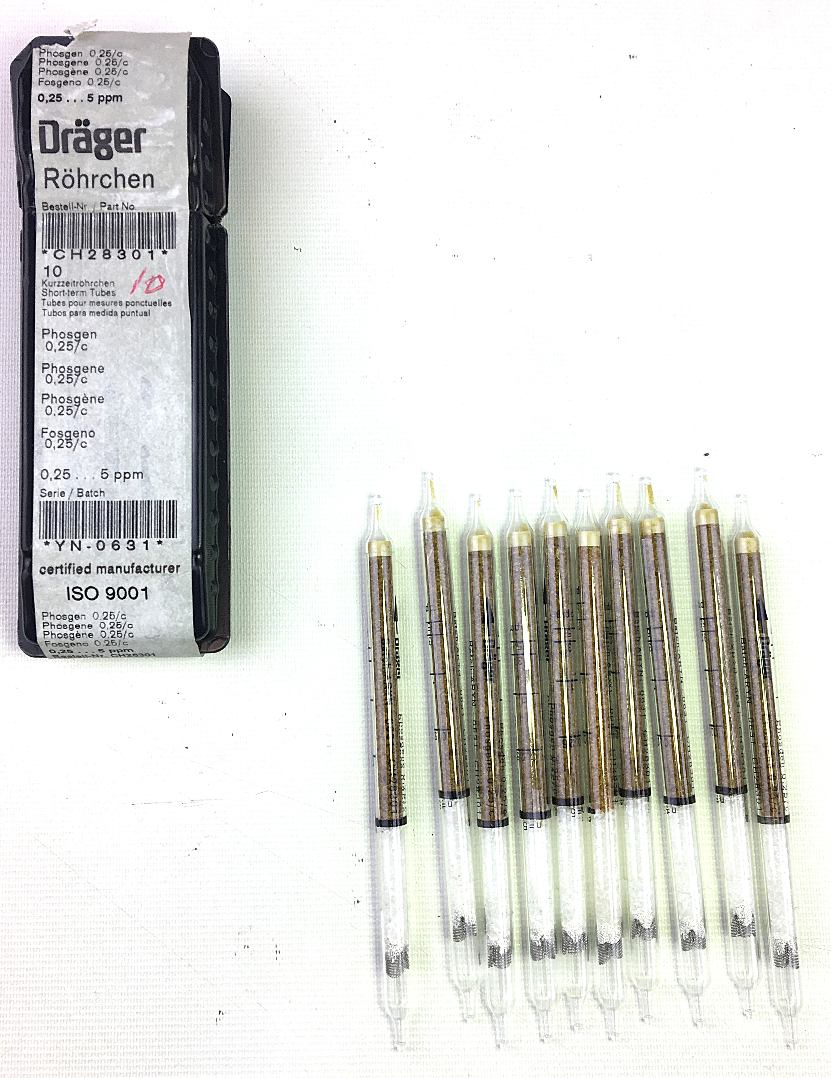 Used Drager Accuro Multi-Gas Detector Pump with Assorted Tubes