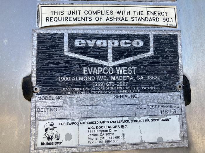 Used Evapco Chiller