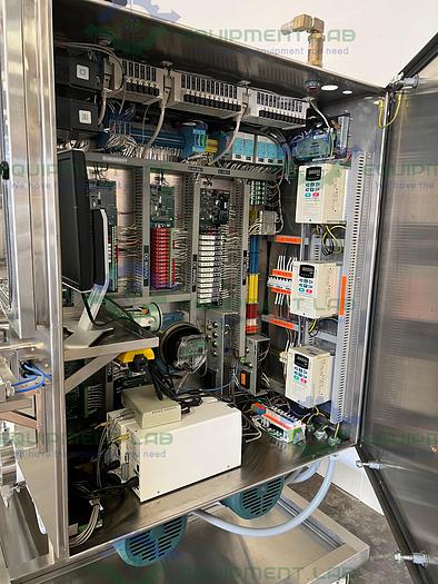 Used Varian Chromatography Control Skid w/ 2.4 HP Dual Head Pump, 2.4 HP Heat Pumps