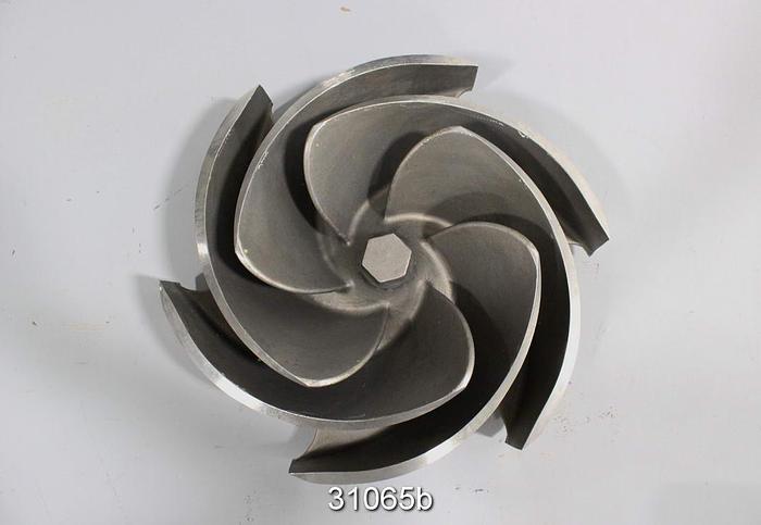 Used Goulds 3196 XLT-X 8x10x15G 6 Vane Pump Impeller #31065