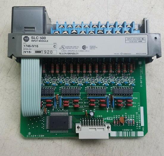 Used ALLEN-BRADLEY SLC 500 INPUT MODULE 1746-IV16 SER C