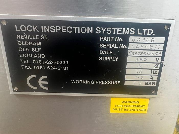 Used LOCK INSPECTION SYSTEMS METAL DETECTOR