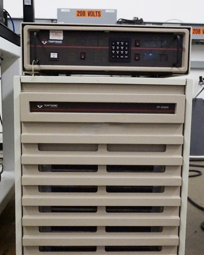 Used Cascade 12000 semiautomatic prober with 150mm thermal chuck, Motic PSM-1000 microscope and microchamber