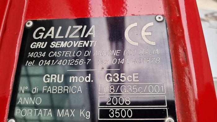 Used 2008 Galizia G35 Pick & Carry Crane