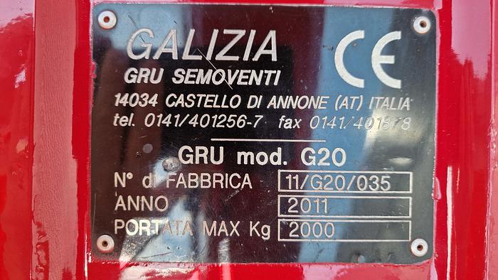 Used 2011 Galizia G20 Pick & Carry Crane