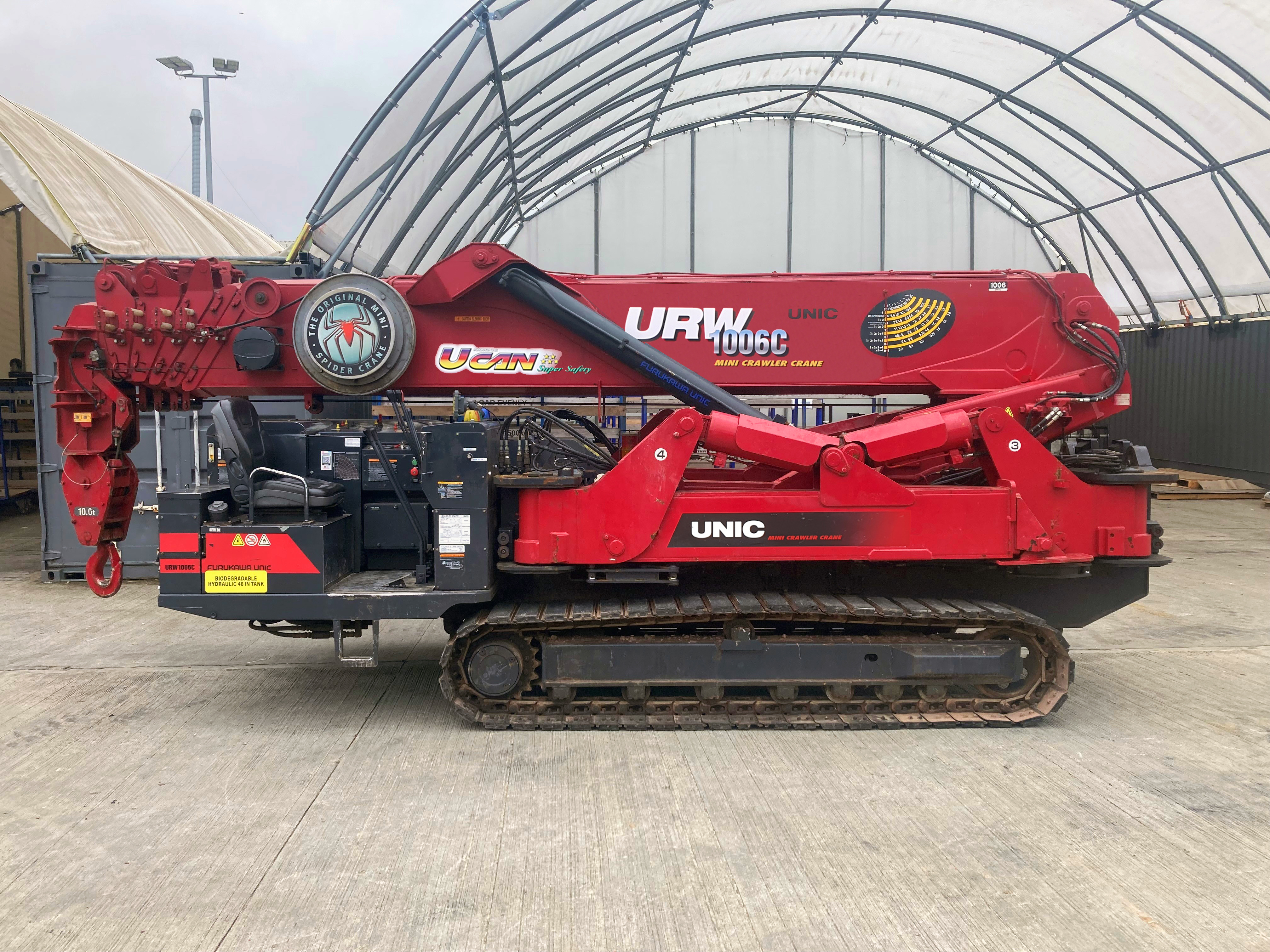 Used 2017 UNIC URW-1006 CDMER Mini Spider Crane