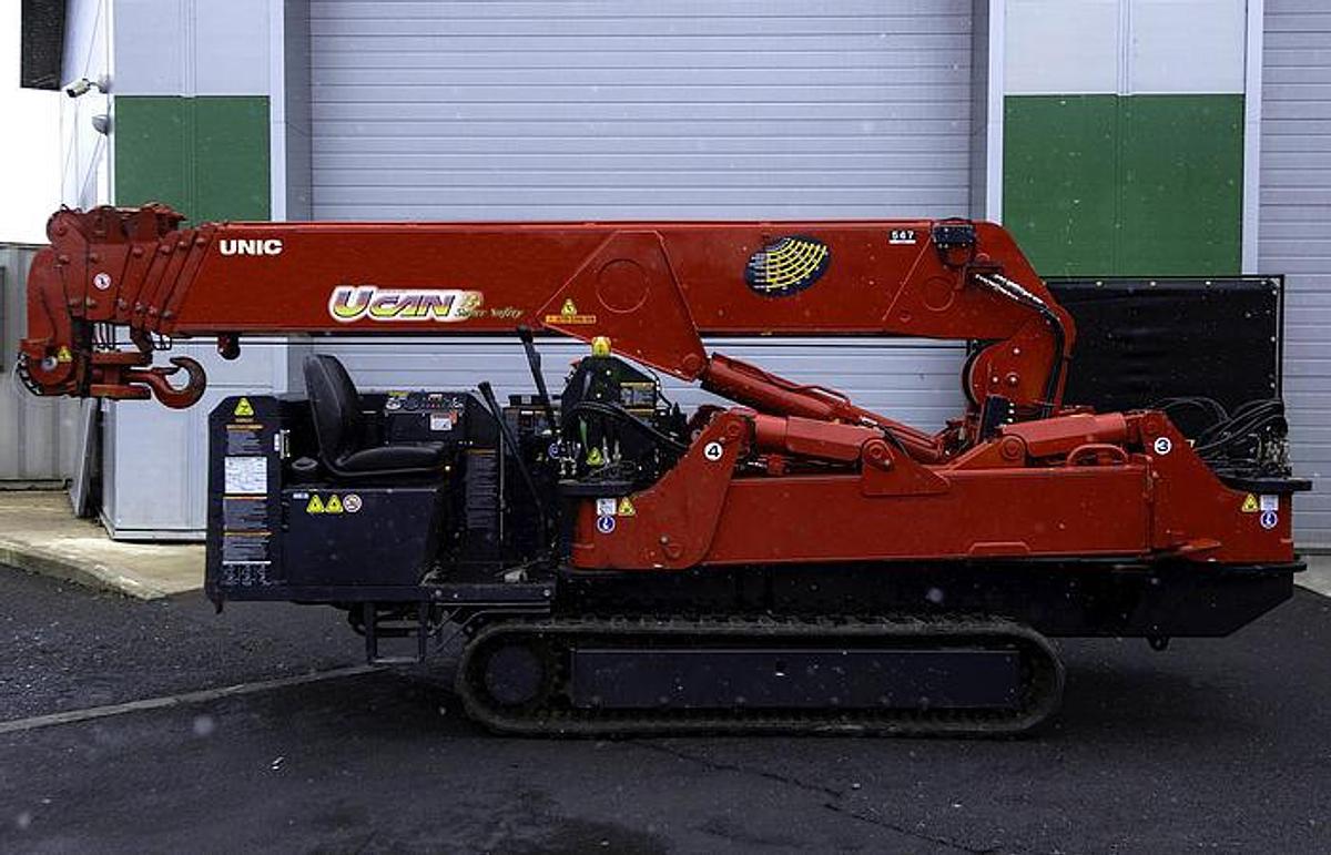 Used UNIC URW-547 CDER Mini Spider Crane