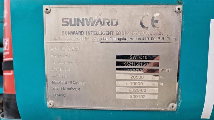 Used 2020 Sunward SWTC10 Mini Crawler Crane