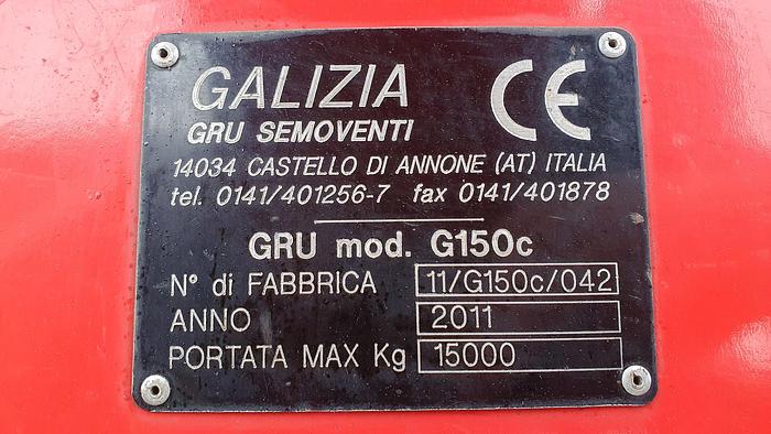 Used Sold - 02/22 - 2011 Galizia G150 Pick & Carry Crane