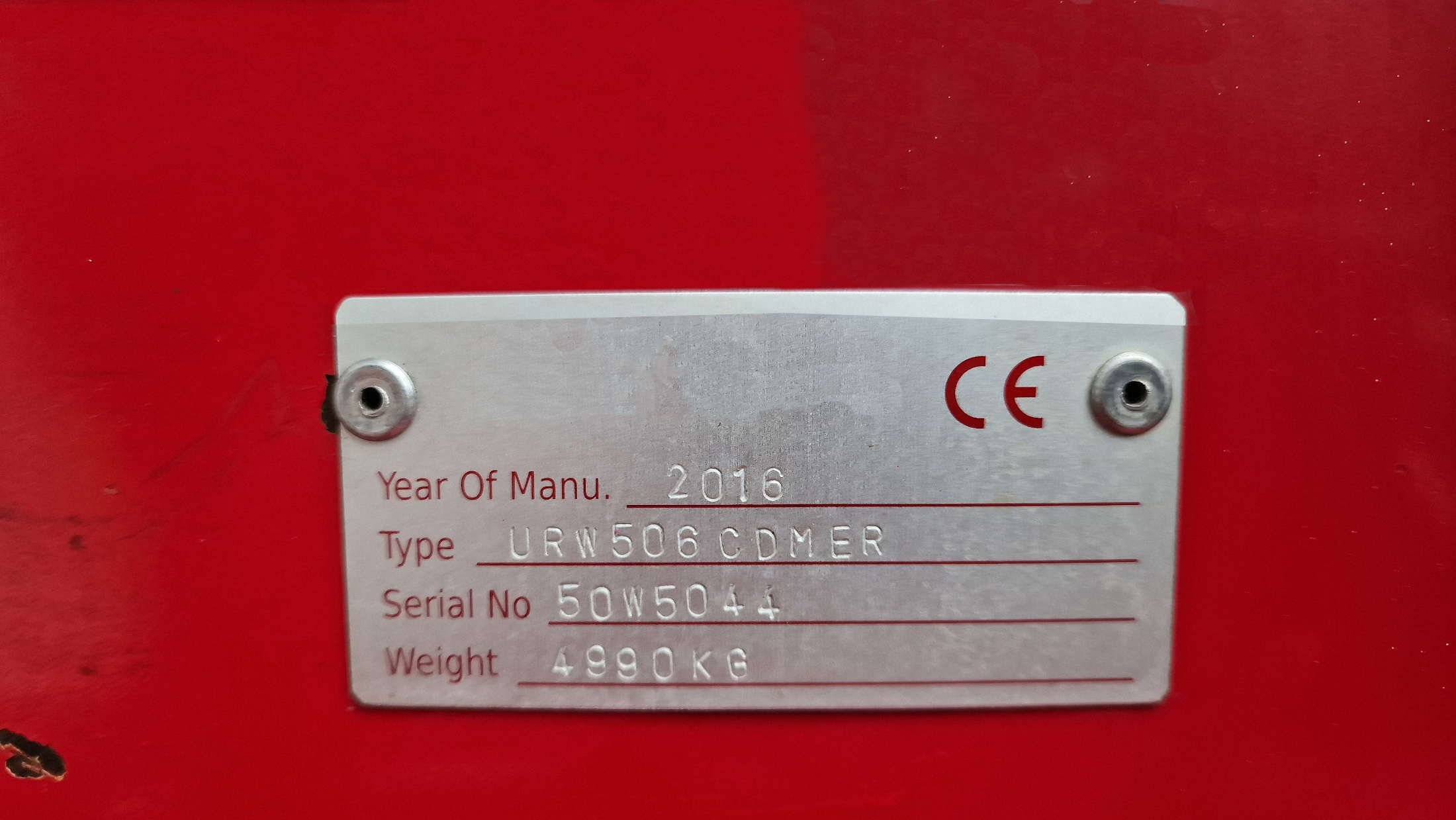 Used 2016 UNIC URW-506 CDMER