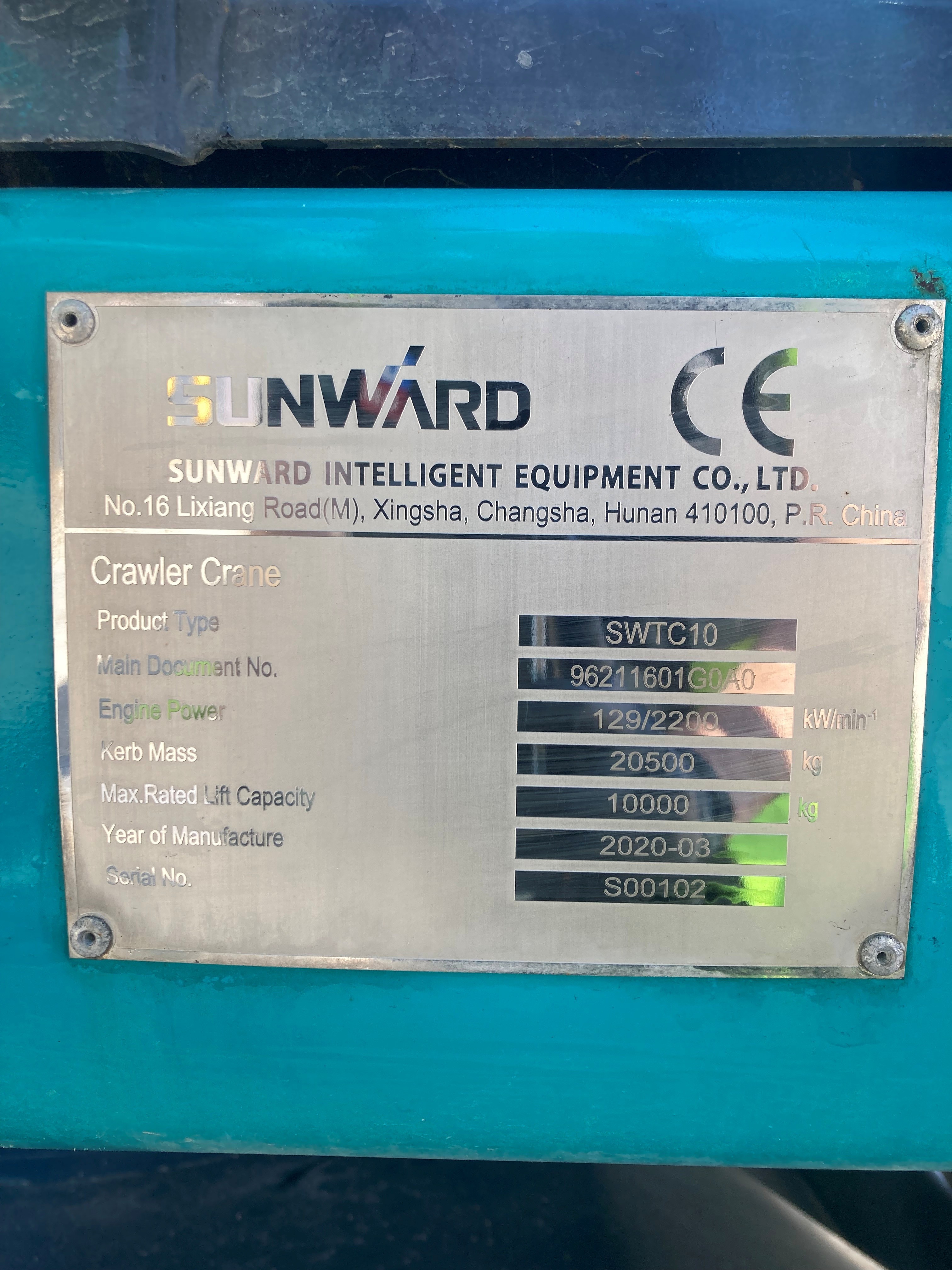 Used Sunward SWTC10