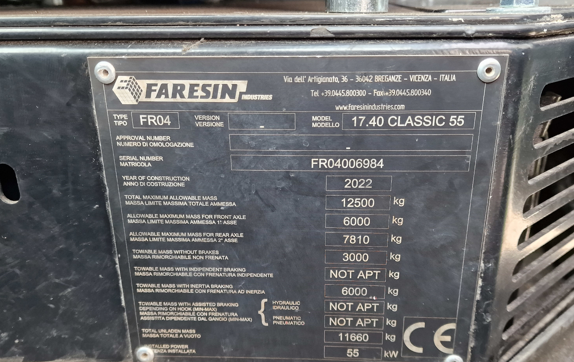 Used Faresin F17.40 D Stage V Diesel Telehandler