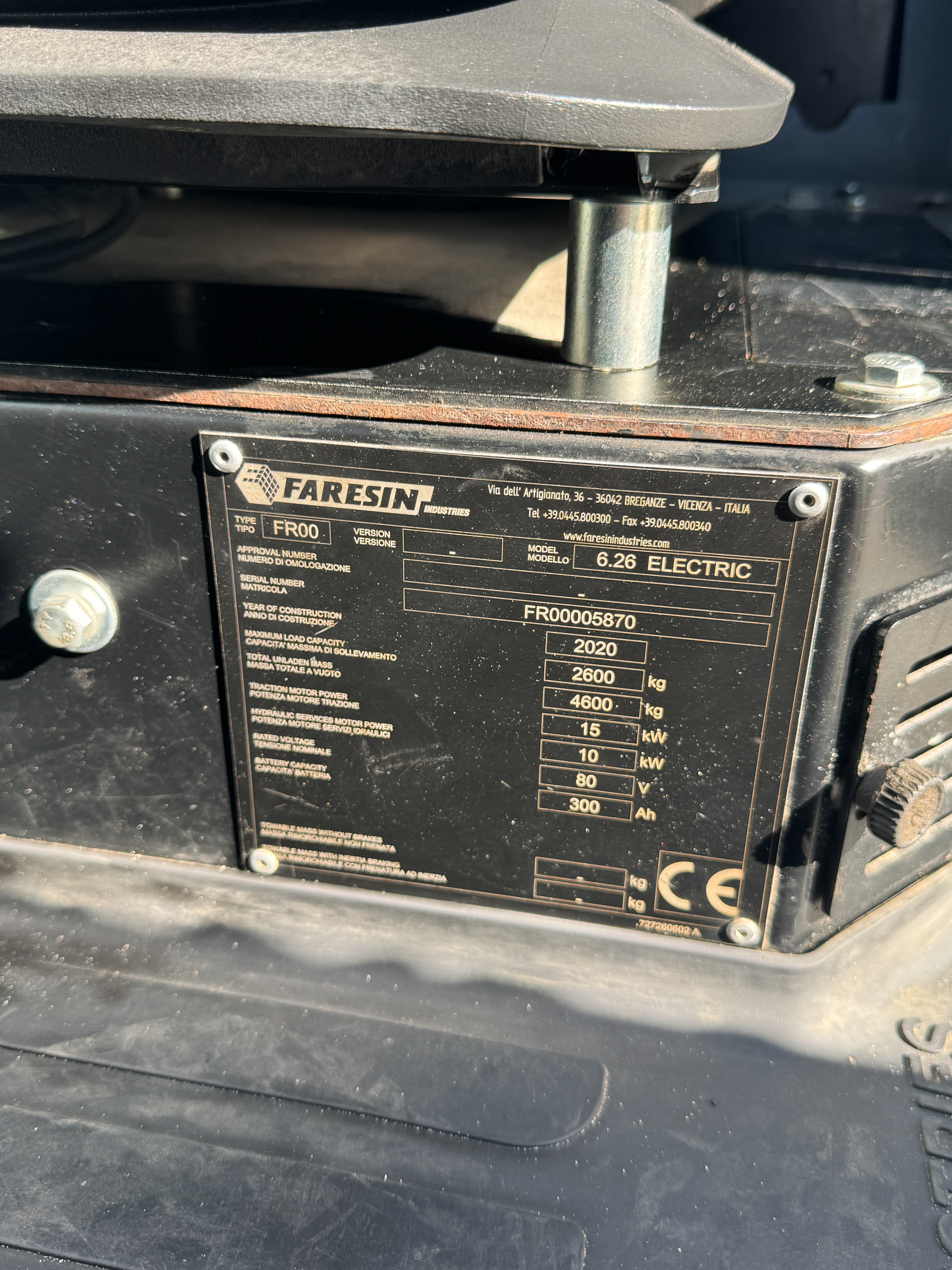 Used Faresin F6.26 E