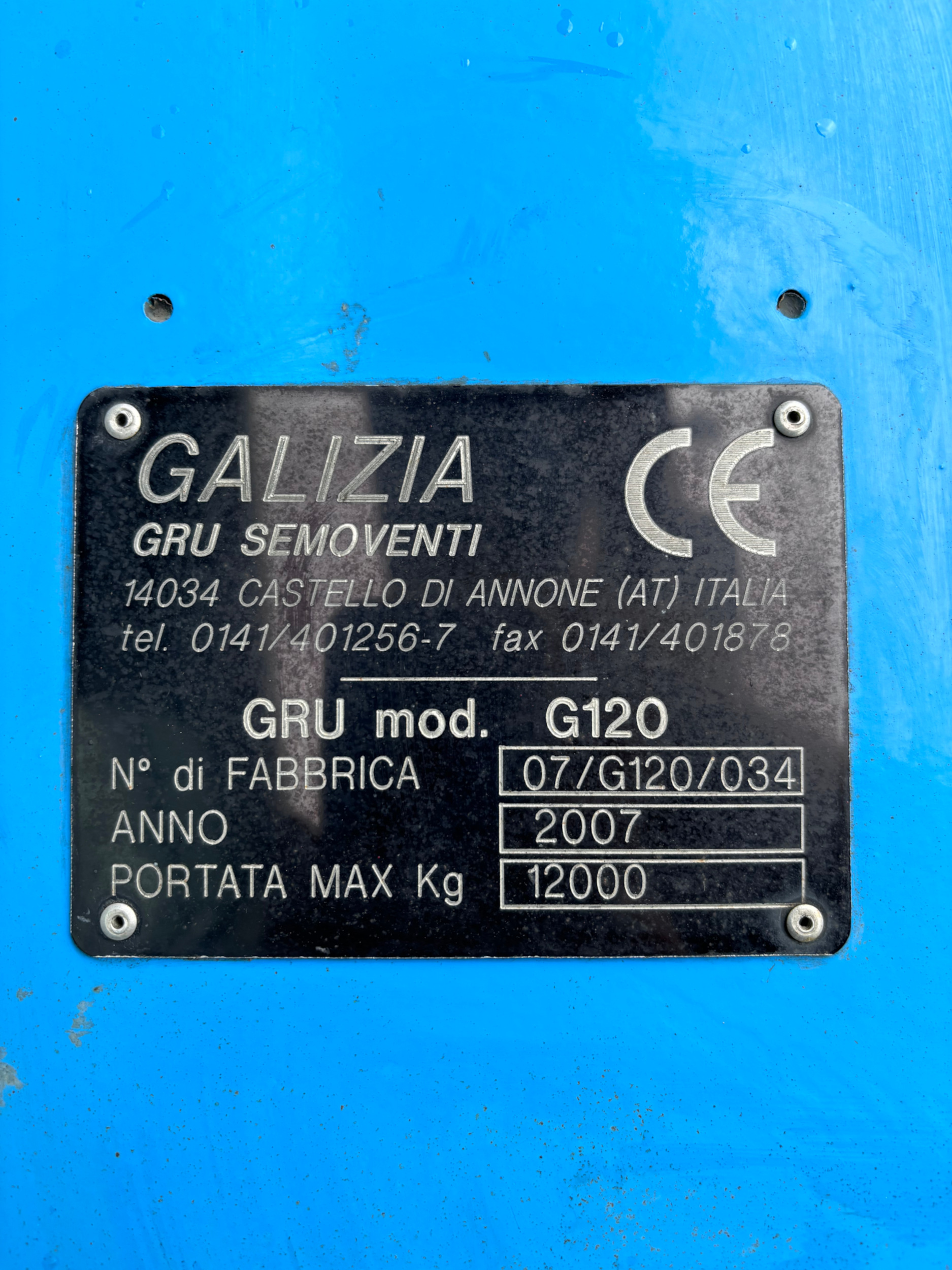 Used 2007 Galizia G120D
