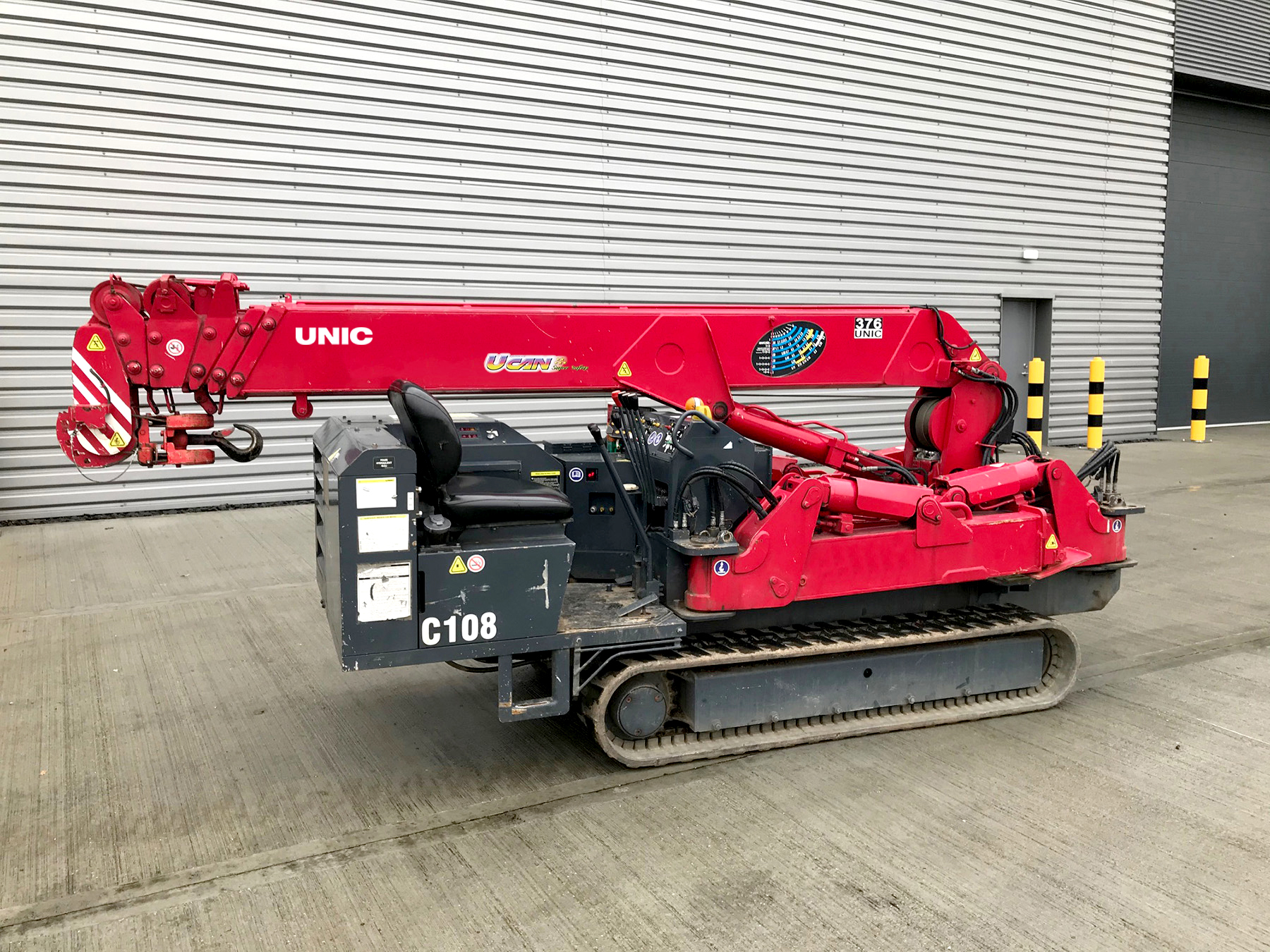 Used Sold - 04/22 - 2008 UNIC URW-376 CDER Mini Spider Crane