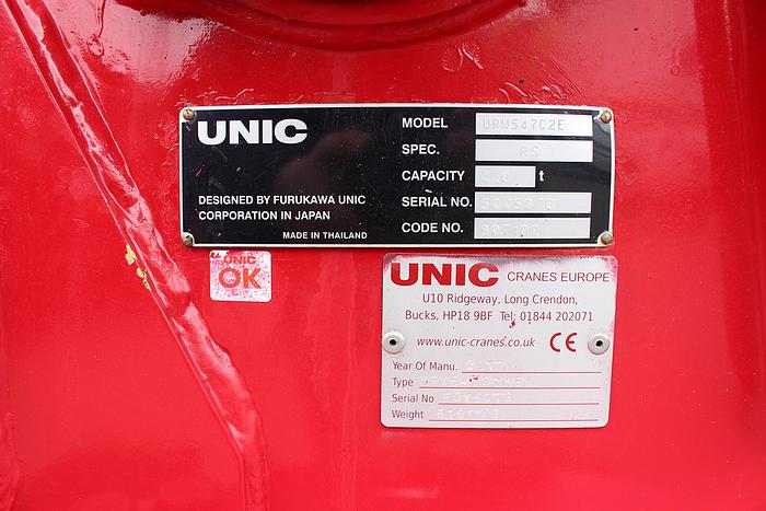 Used Sold - 03/23 - 2017 UNIC URW-547 CDMER Mini Spider Crane