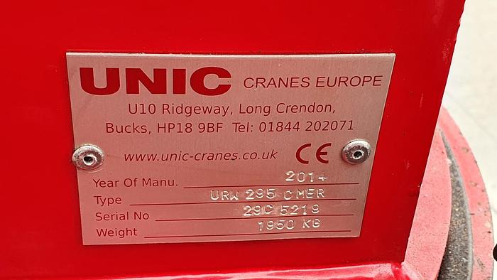 Used Sold - 03/21 - 2014 UNIC URW-295 CMER Mini Spider Crane