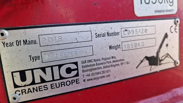 Used 2018 UNIC URW-095 CER