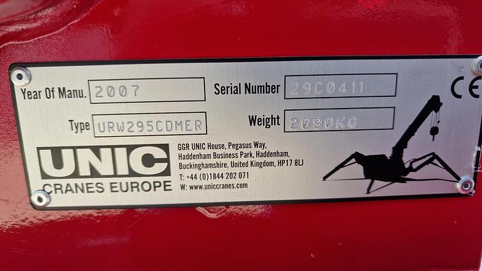Used 2007 UNIC URW-295 CDMER