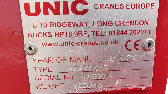 Used Sold - 07/22 - 2008 UNIC URW-095 CER Mini Spider Crane