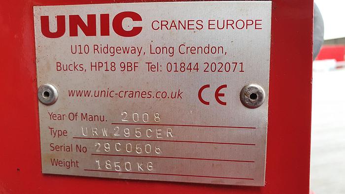 Used Sold - 01/20 - 2008 UNIC URW-295 CER Mini Spider Crane
