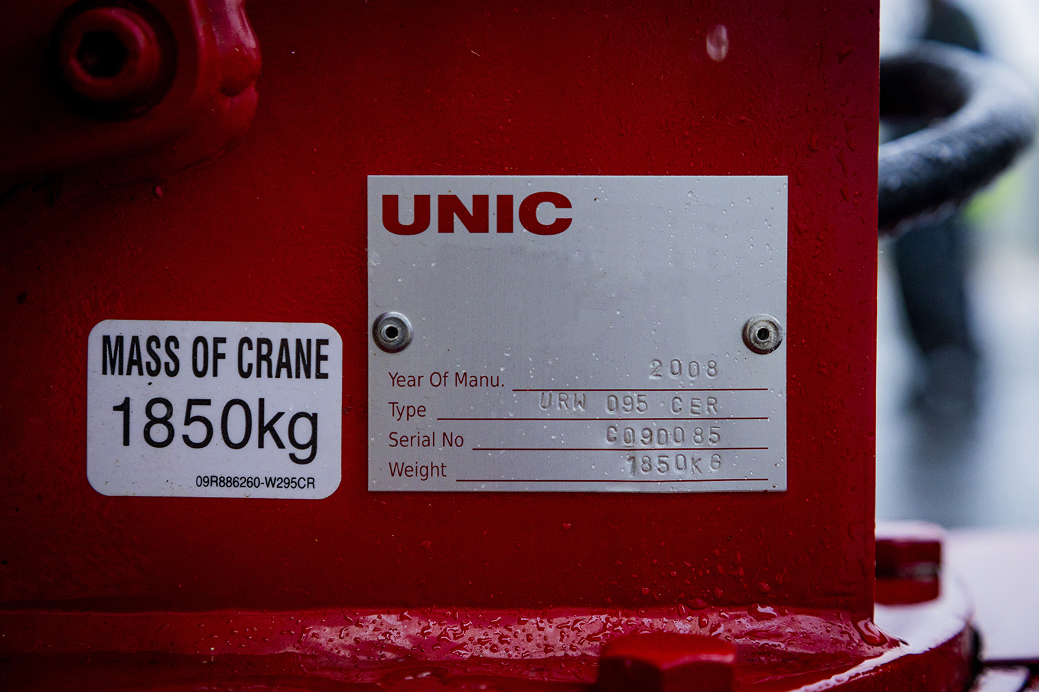 Used UNIC URW-095 CER Mini Spider Crane