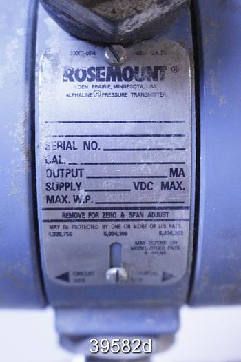 Used Rosemount 1151DP5E22B1L4 Pressure Differential Transmitter #39582