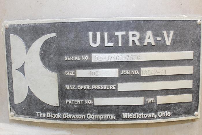 Used Black Clawson UV400 Pressure Screen #41914