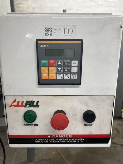 Used Filler, Auger, 1-Head, S/st, All-Fill, Mdl B-350E #S744891