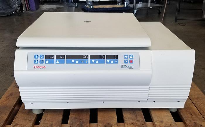 Used Sorvall Legend RT Plus Refrigerated Centrifuge with Rotor, Buckets & Inserts