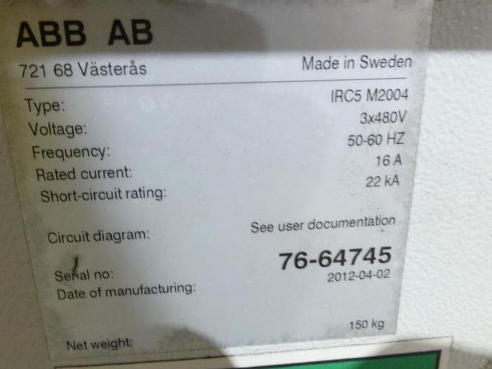 Used ABB IRB 7600 340/2.8 ROBOT WITH IRC5 CONTROLLER