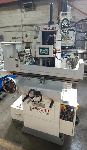 Used 6" X 18", CHEVALIER FSG-618M, MANUAL SURFACE GRINDER