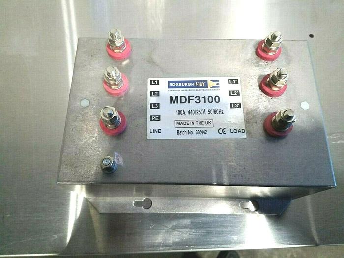 Used Roxburgh EMC MDF3100 Motor Drive Filter 100 AMP 3 Phase NEW!!