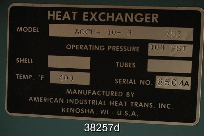 Unused American Industrial AOCH-30 -3 793 Oil Cooler Heat Exchanger #38257
