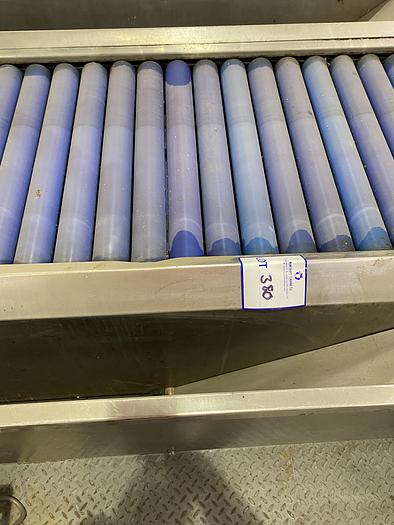 Used Stainless Steel inspection roller table 2m L 0.7m W
