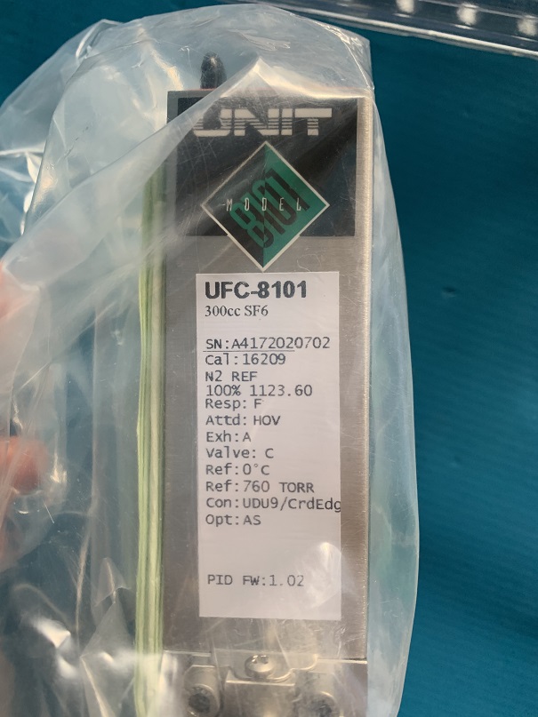 Used digital elastomeric seal mass flow controller ufc-8101