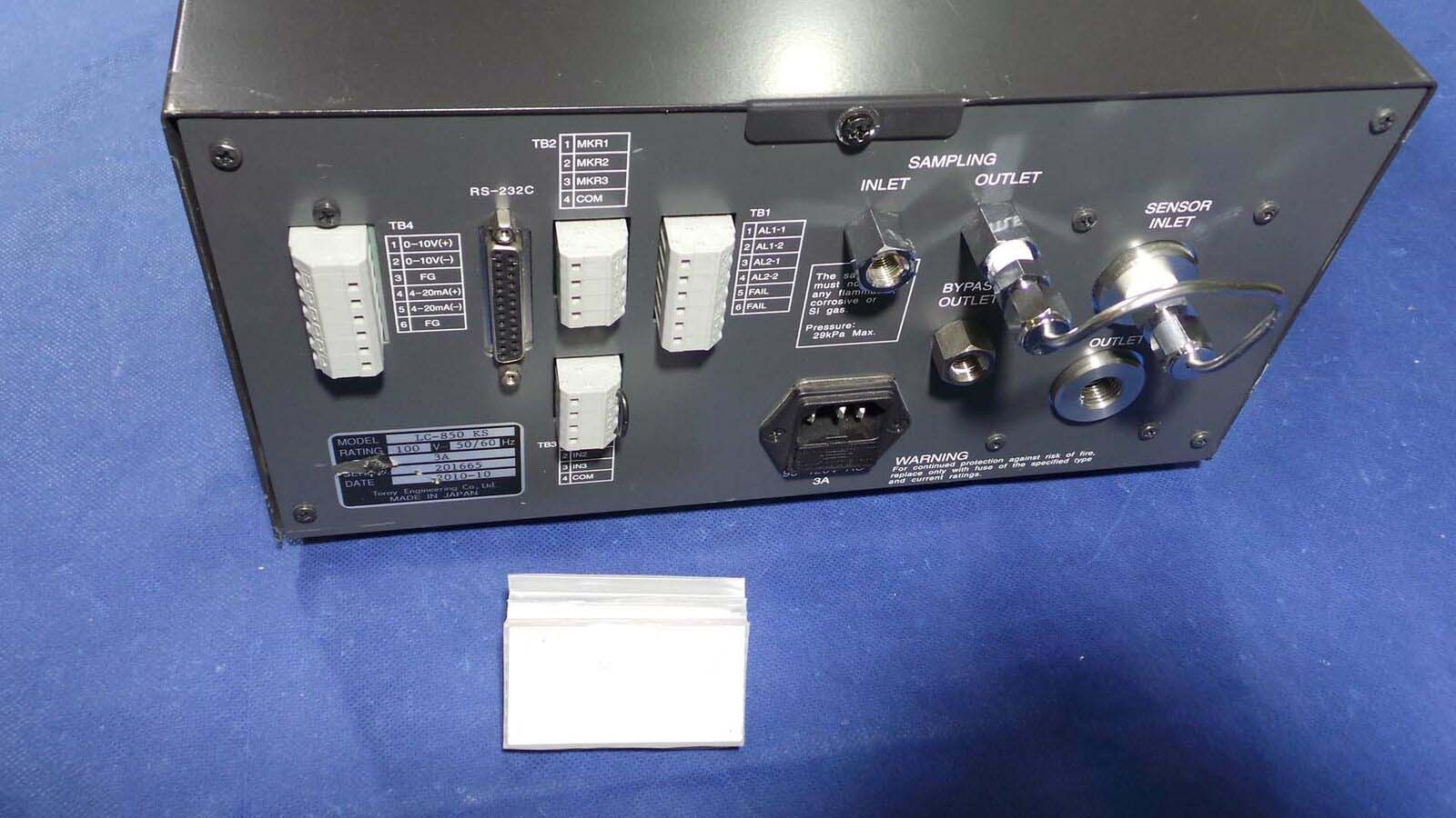 Used Toray Engineering LC-850KS Oxygen Analyzer, LC-850KST3 / Toray