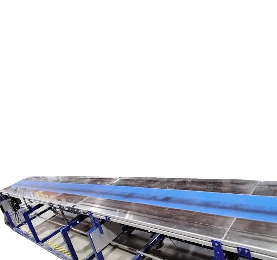 D'occasion Convoyeur à bande 252'' x 10'' avec table de triage