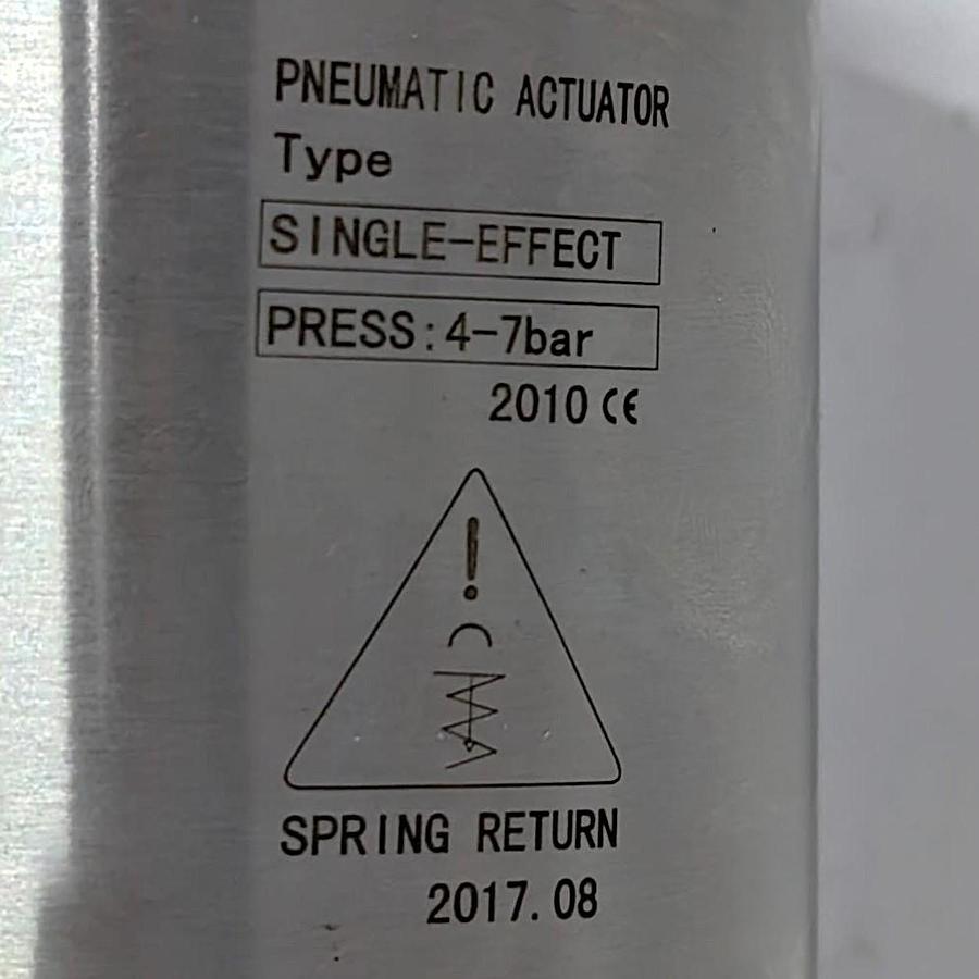 Used générique  Vanne papillon avec actionneur pneumatique