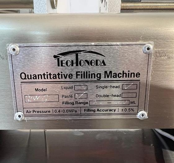 D'occasion TECHTONGDA G1WG - Remplisseuse à piston semi-automatique