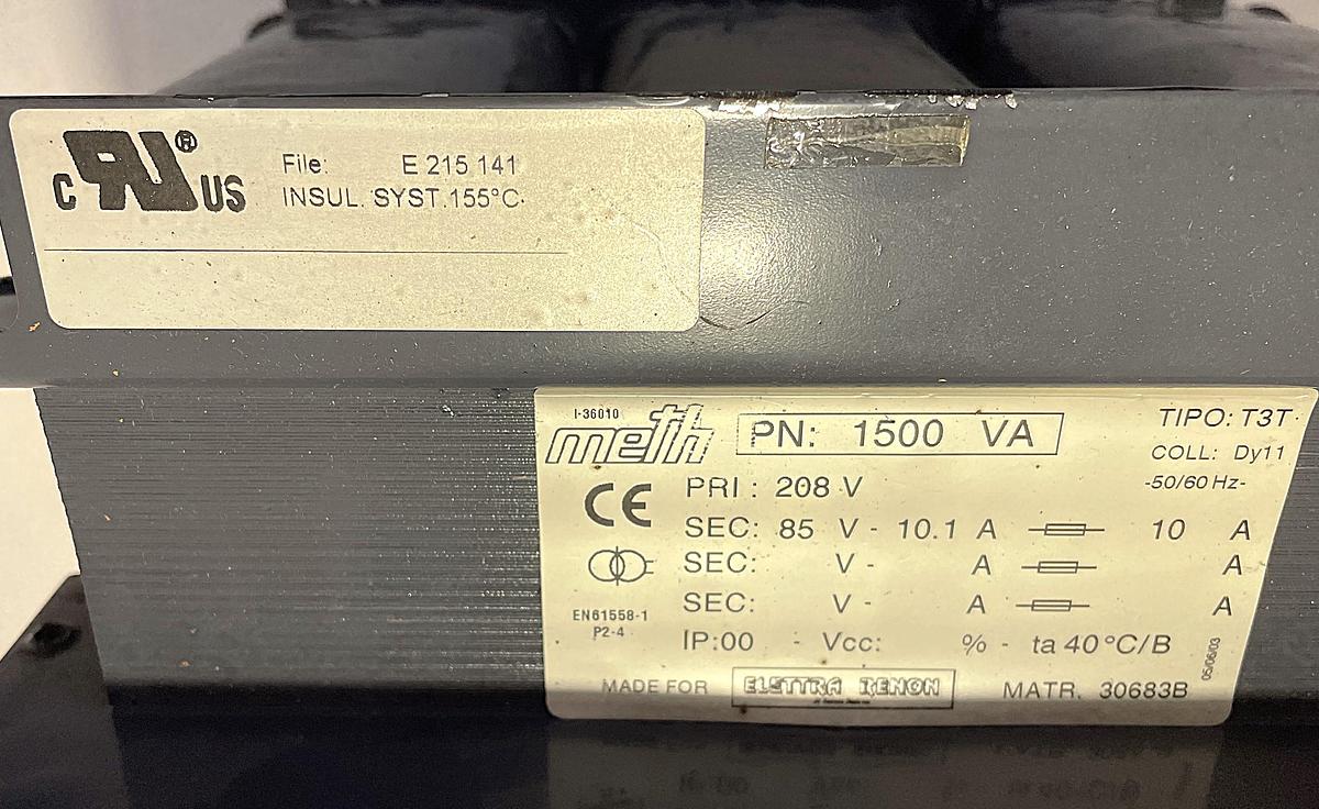 Used METH PN 1500VA TIPO: T3T